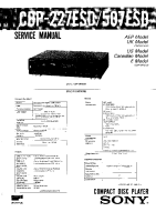 Sony CDP-227-ESD-CDP-507-ESD - Service Manual 